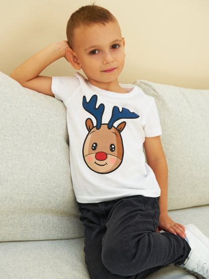 Chlapčenské tričko s vianočným motívom