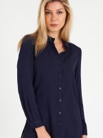 Longline viscose blouse