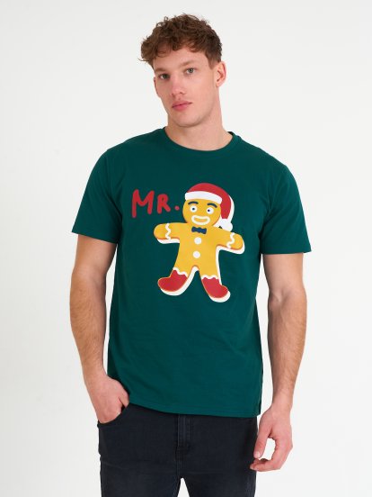 Koszulka męska ze świątecznym motywem