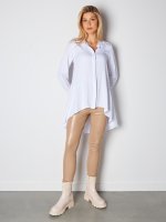 Długa bluzka damska w jednolitym kolorze