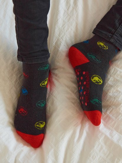 Csúszásgátlós meleg Jurassic Park zokny