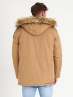 Zimní vatovaná bunda s umělou kožešinou
