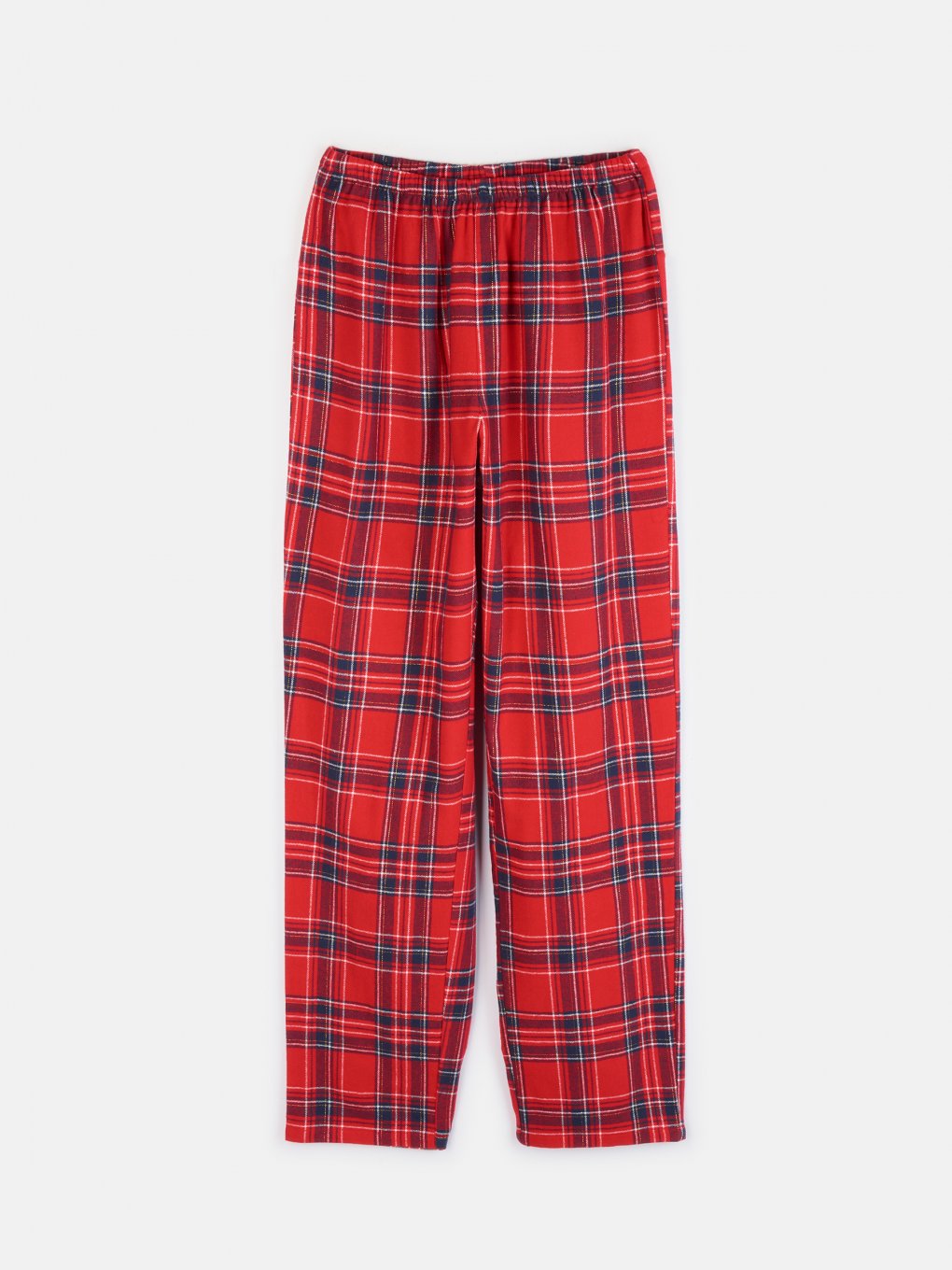 Bavlnené kárované pyžamové nohavice