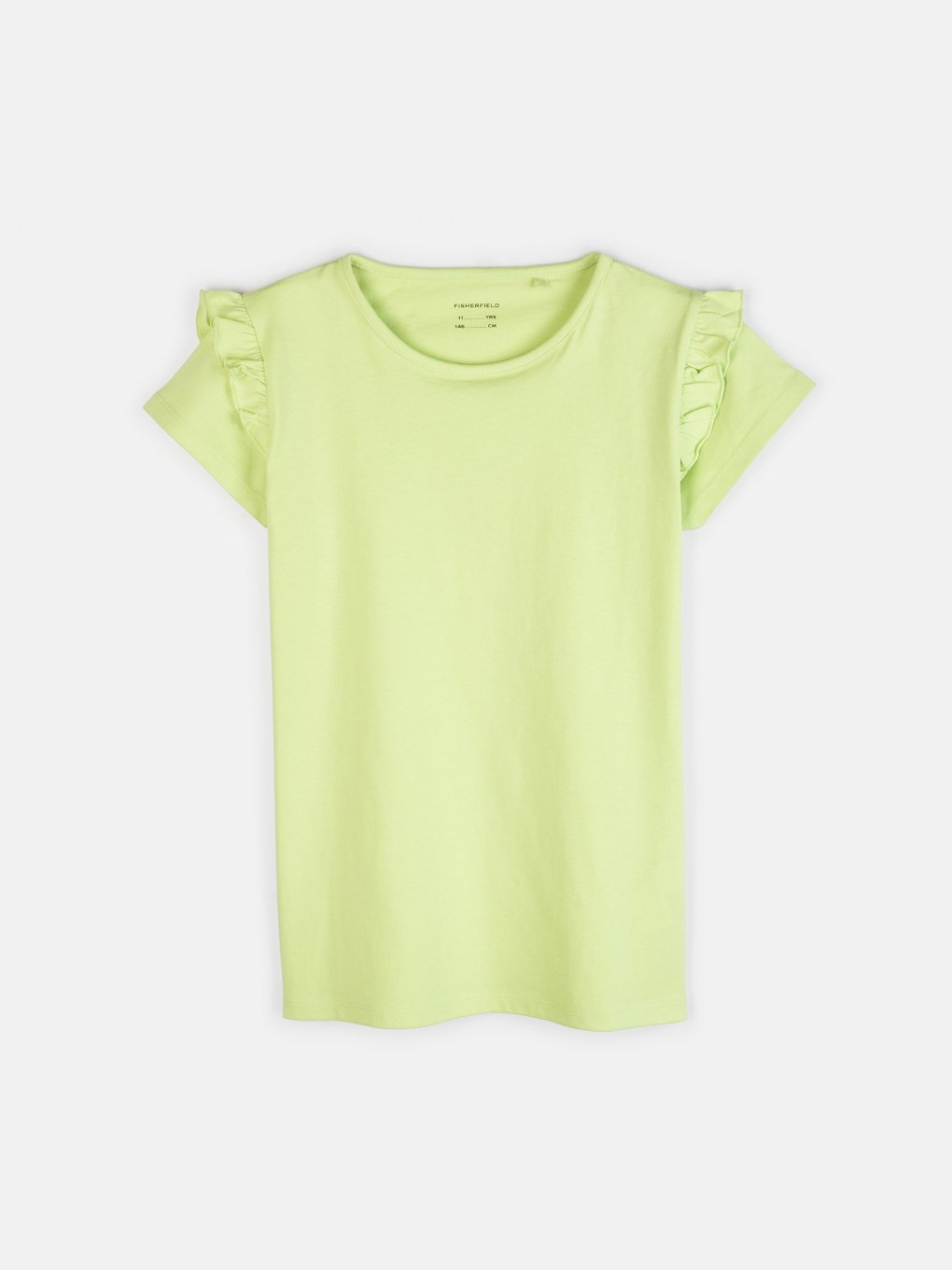Baumwoll-T-Shirt für Mädchen mit Rüschen