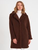 Płaszcz ze sztucznego futra dla kobiet