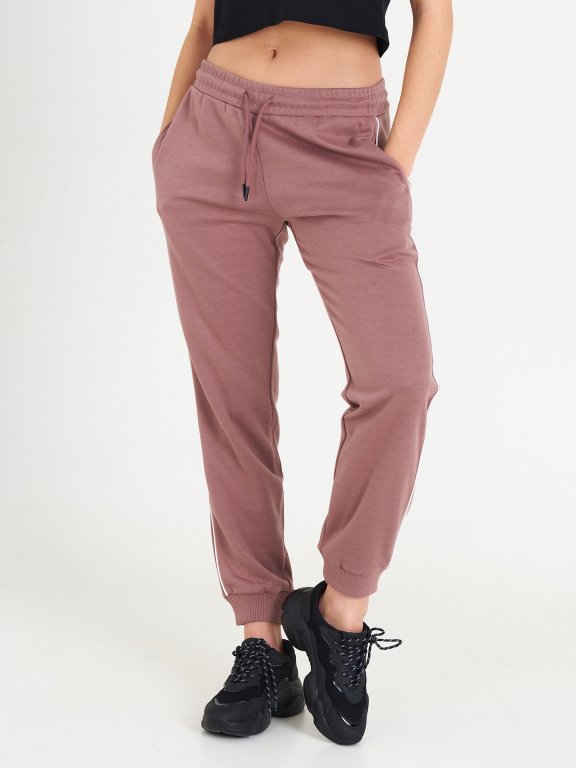 Podstawowe damskie spodnie dresowe basic z kieszeniami