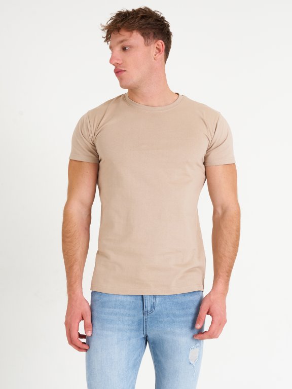 Základní bavlněné tričko s krátkým rukávem