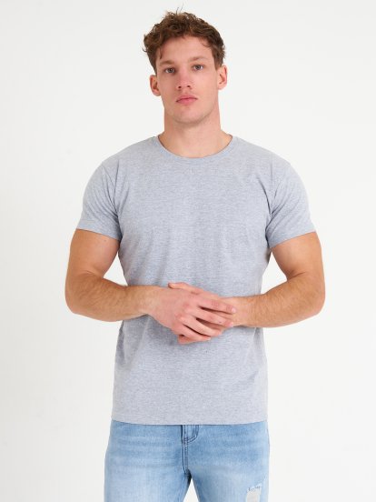 Bawełniana koszulka basic z krótkim rękawem