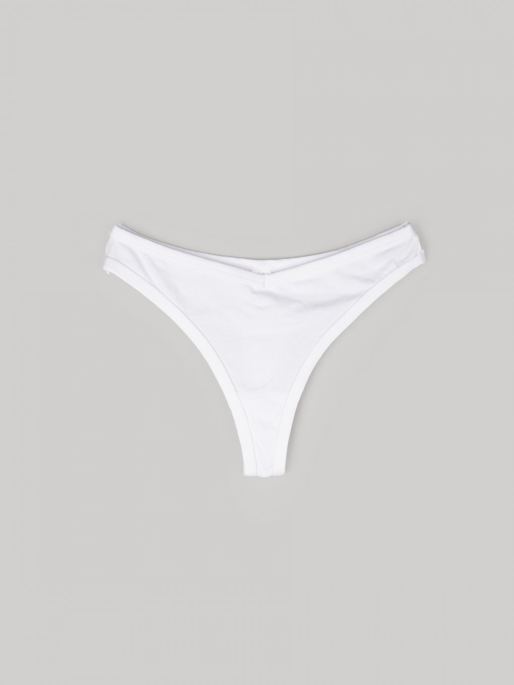 V-waist cotton thongs