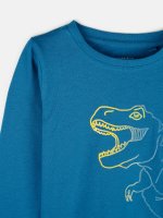 Cotton t-shirt with dino print