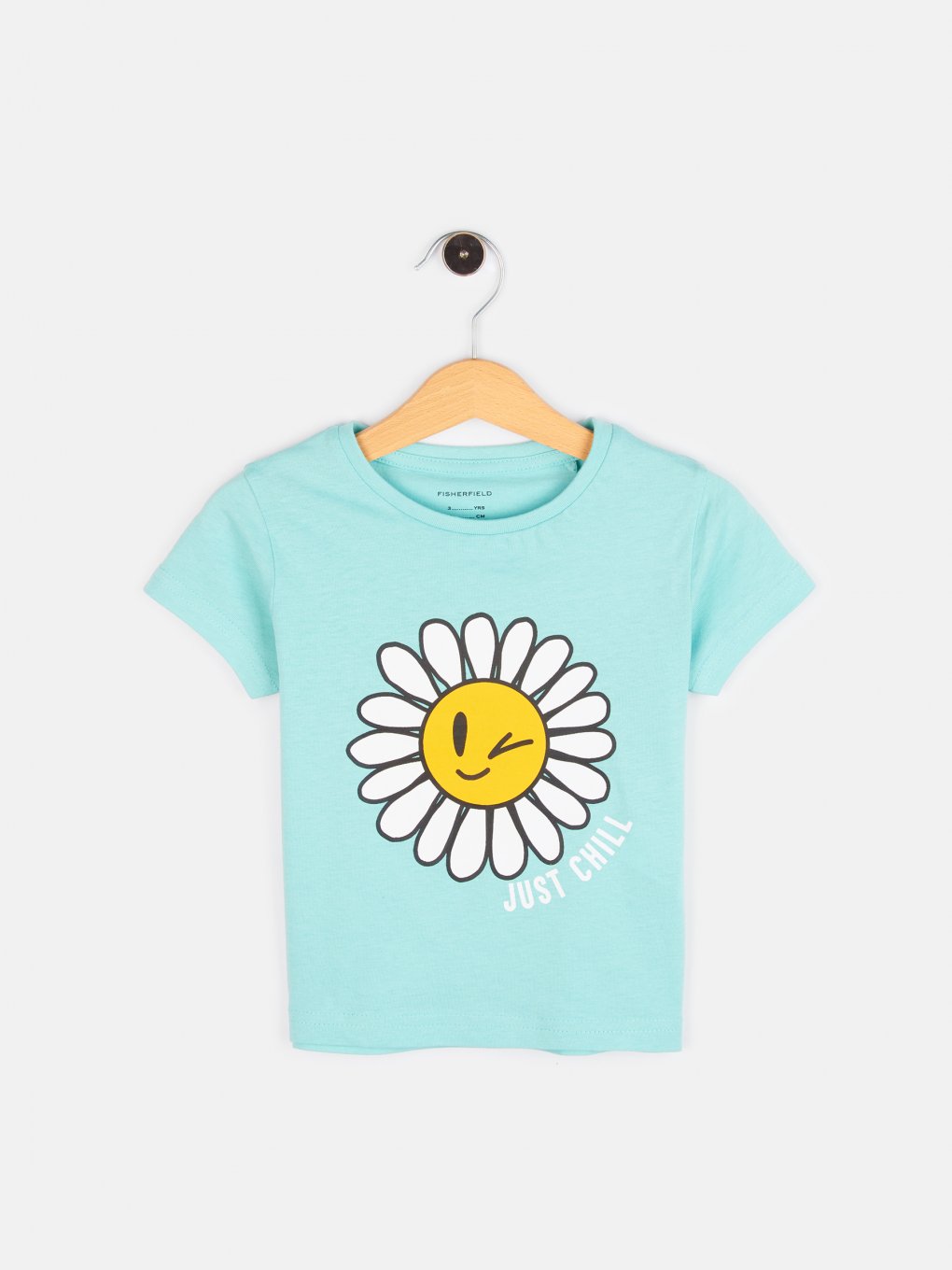 Bavlnené tričko s potlačou kvetinky