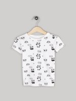 Bawełniana koszulka z nadrukiem pandy