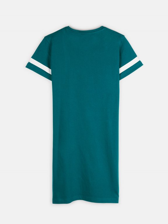 T-shirt cotton varsity dress