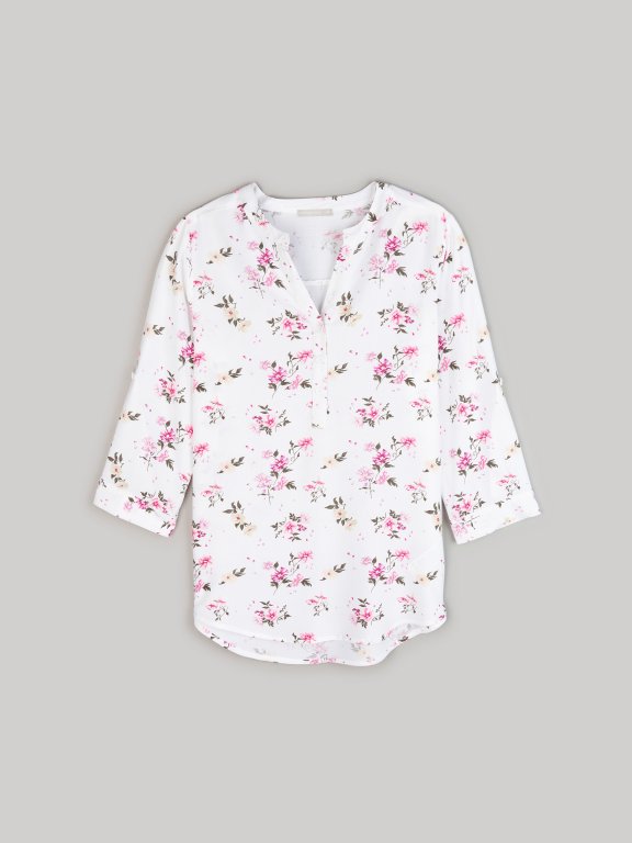 Flower visocse blouse