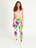 Pin-up girl print leggings