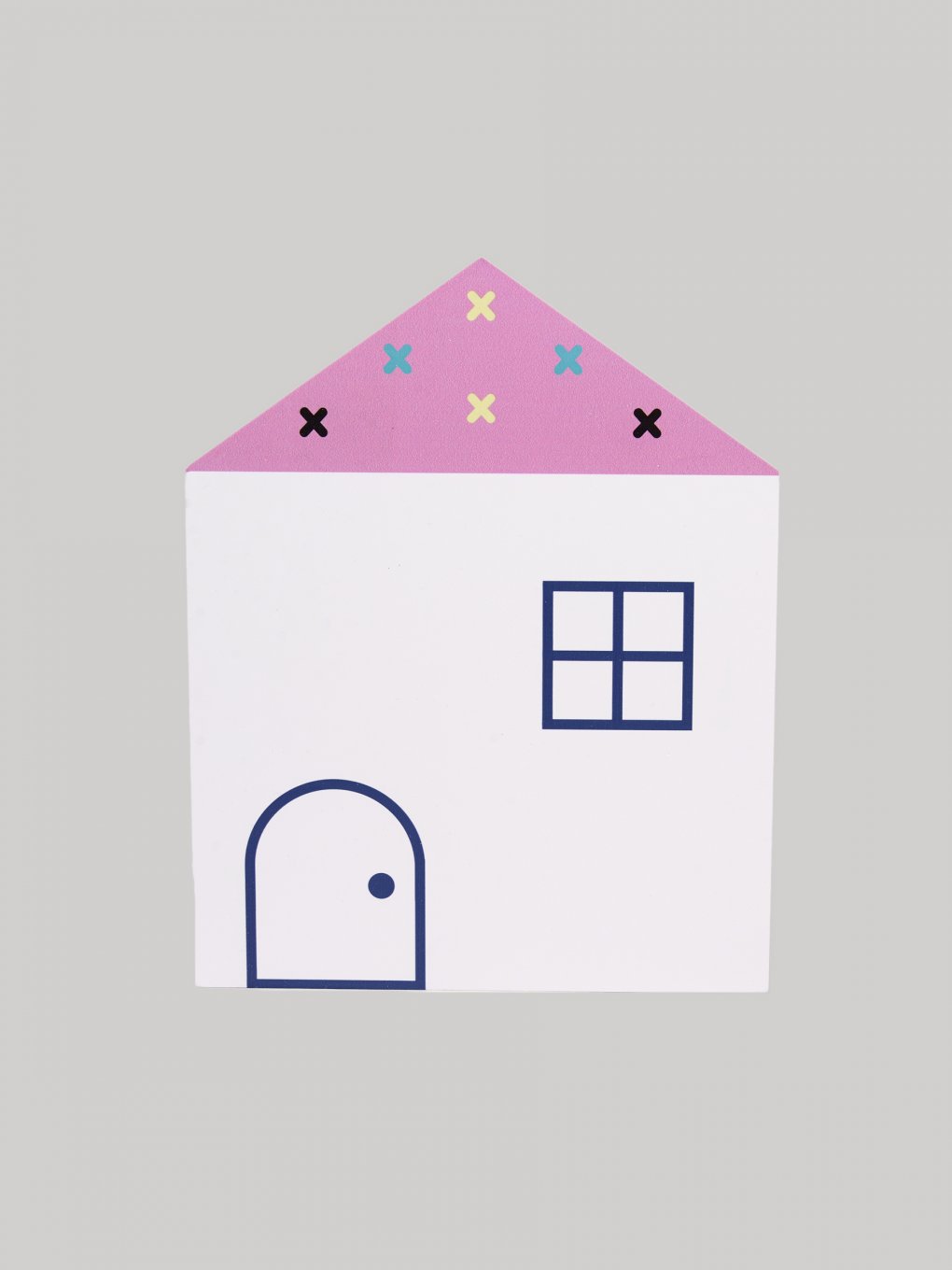 House-shaped wall decoration (25 x 19,5 x 0,7 cm)