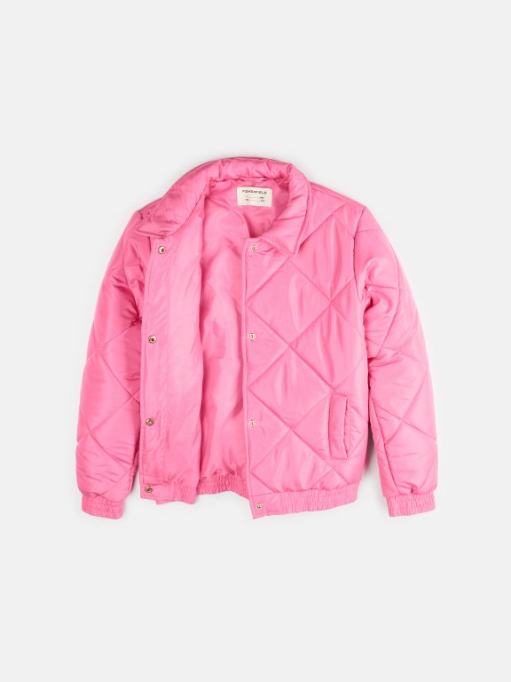 Light quilted bomber jacket