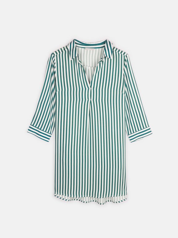 Longline striped blouse