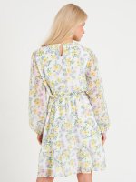 Chiffon a-line floral dress