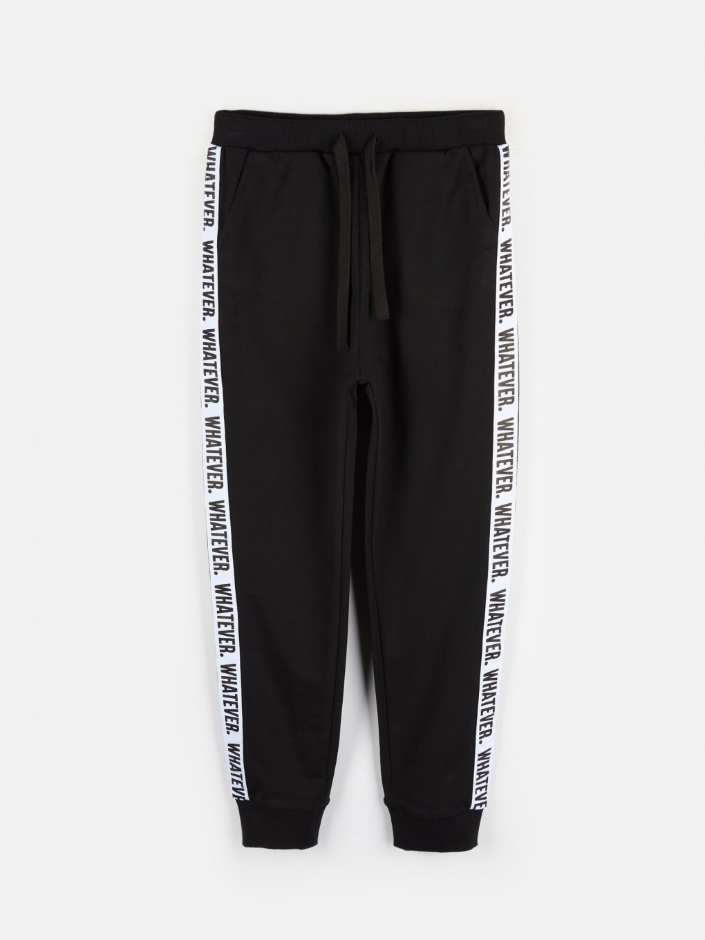Sweatpants with side tape