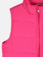 Padded quilted vest with pockets