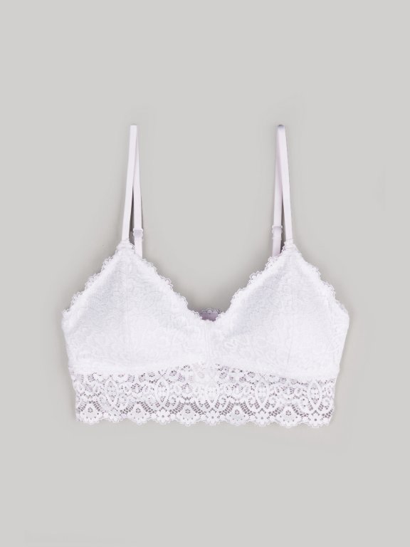 Lace padded bralette