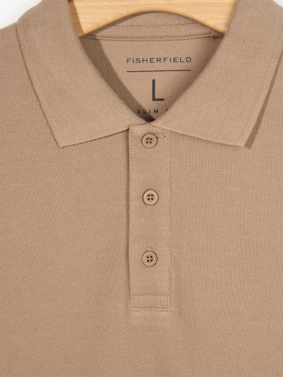 Einfaches Piqué-Poloshirt