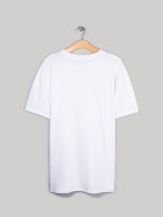 Bawełniany t-shirt basic z krótkimi rękawami