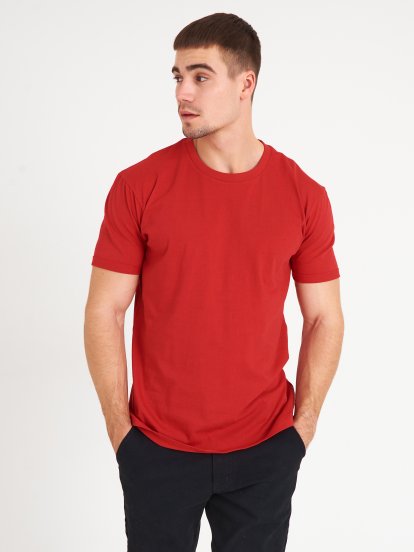Základné basic bavlnené tričko s krátkym rukávom
