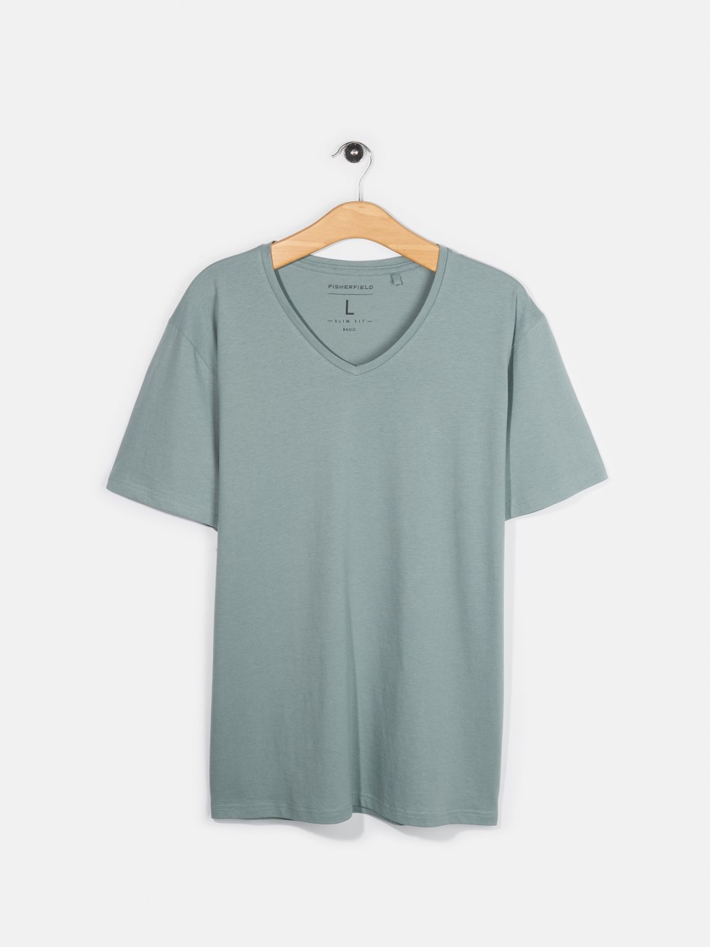 Základné basic bavlnené tričko slim
