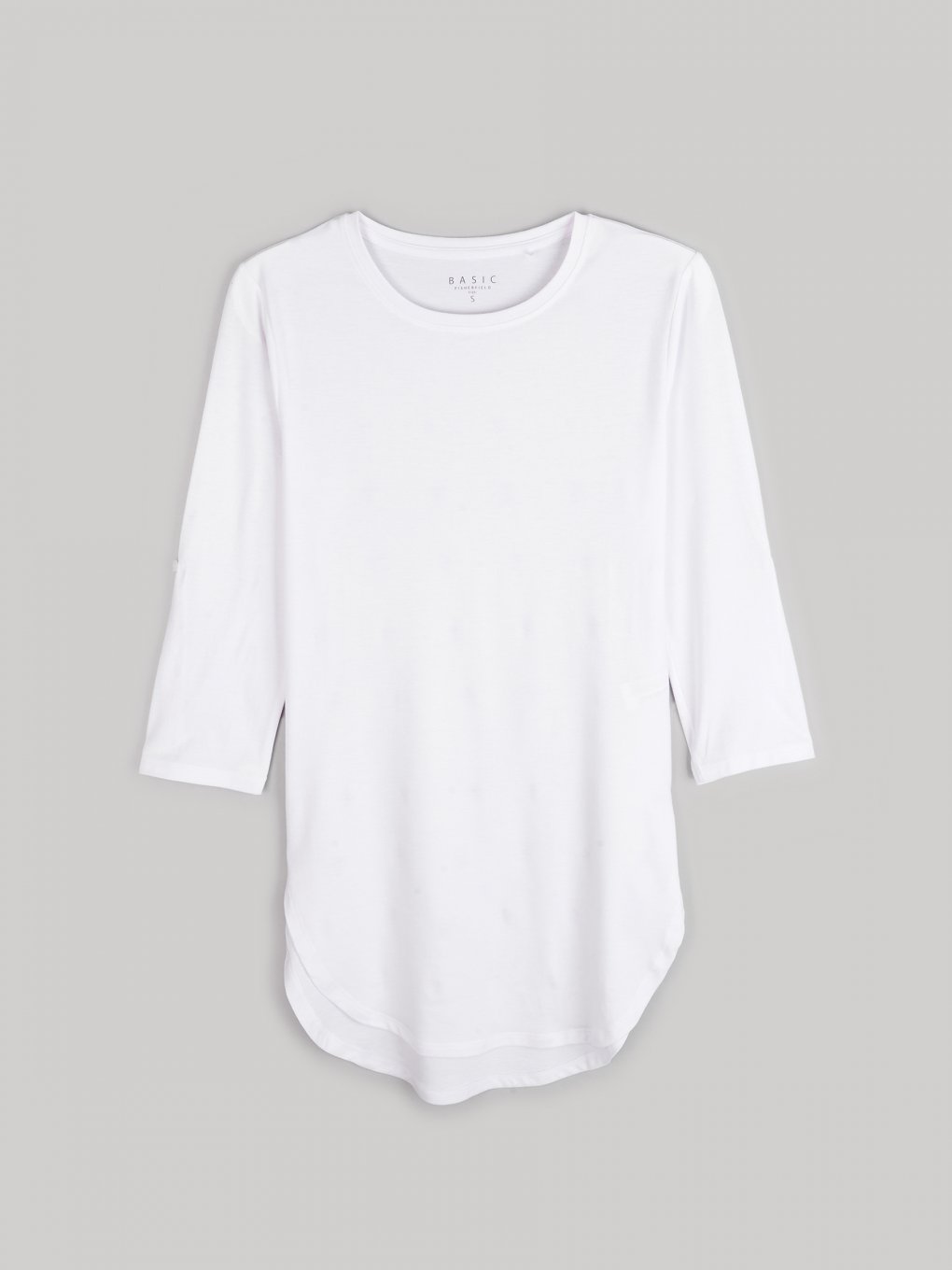 Basic longline 3/4 sleeve t-shirt