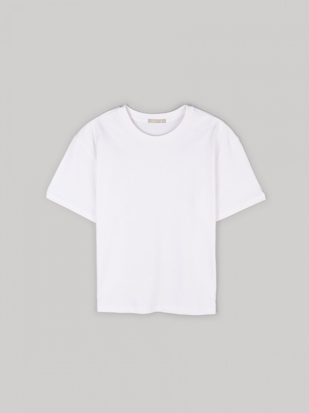 Bawełniany t-shirt basic o kroju oversize