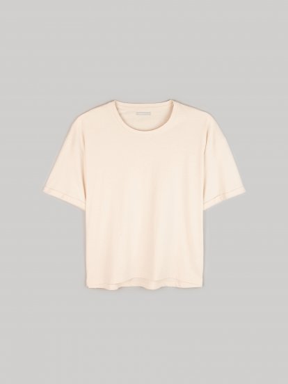 Bawełniany t-shirt basic z krótkim rękawem dla kobiet plus size