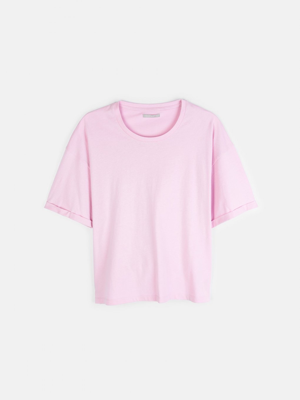 Základné bavlnené basic tričko s krátkym rukávom dámske plus size