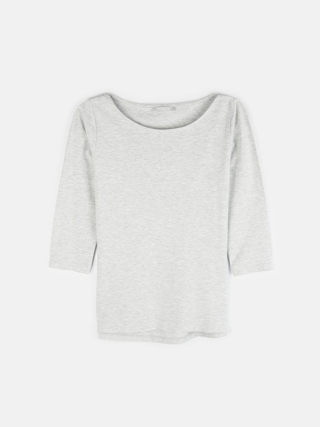 Základné bavlnené tričko s 3/4 rukávom dámske