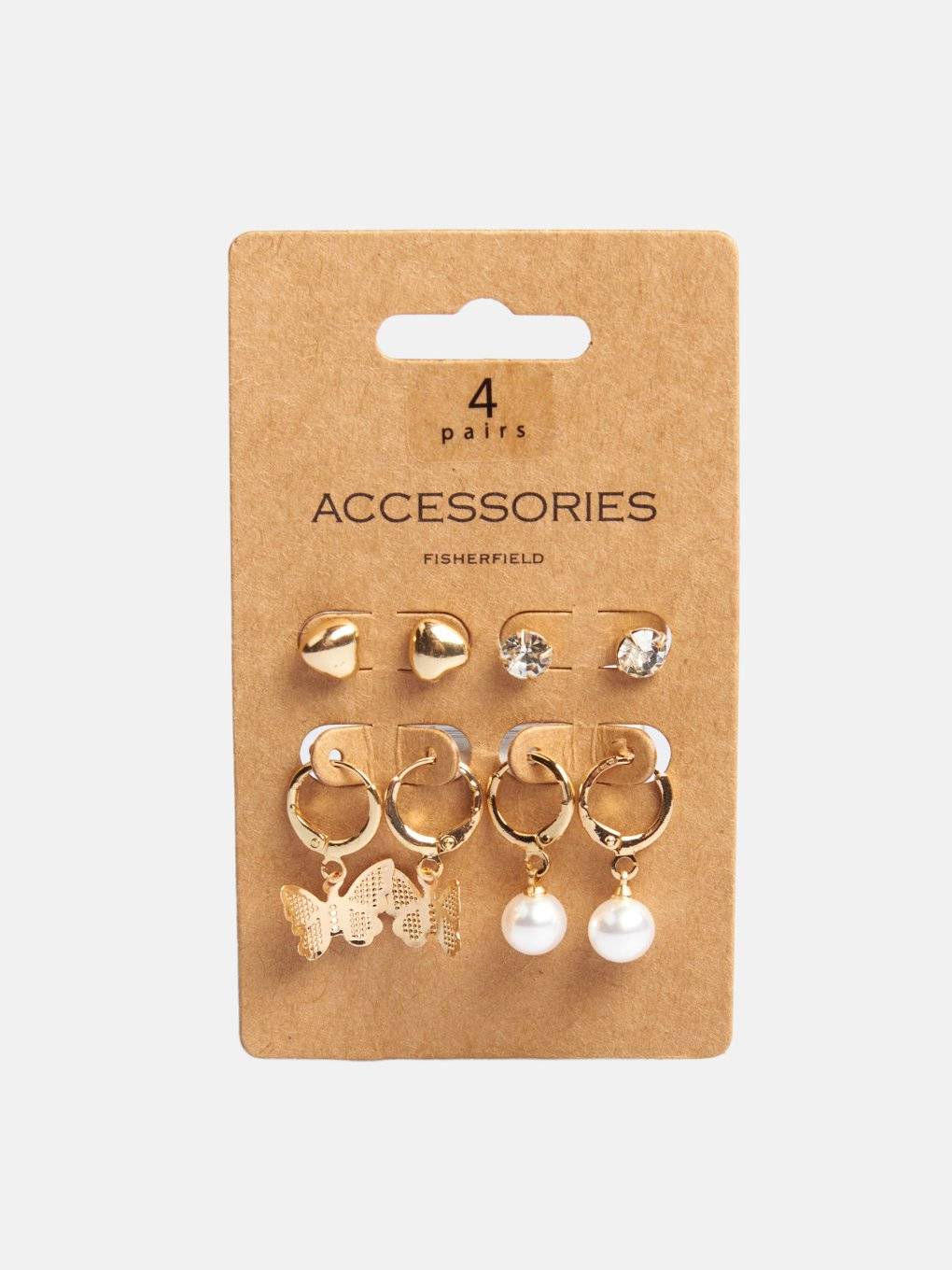 4 pairs of earrings