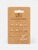6 pairs of earrings