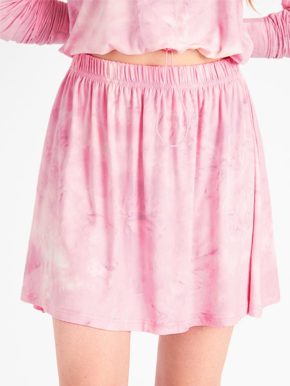 Batikovaná dámska mini sukňa
