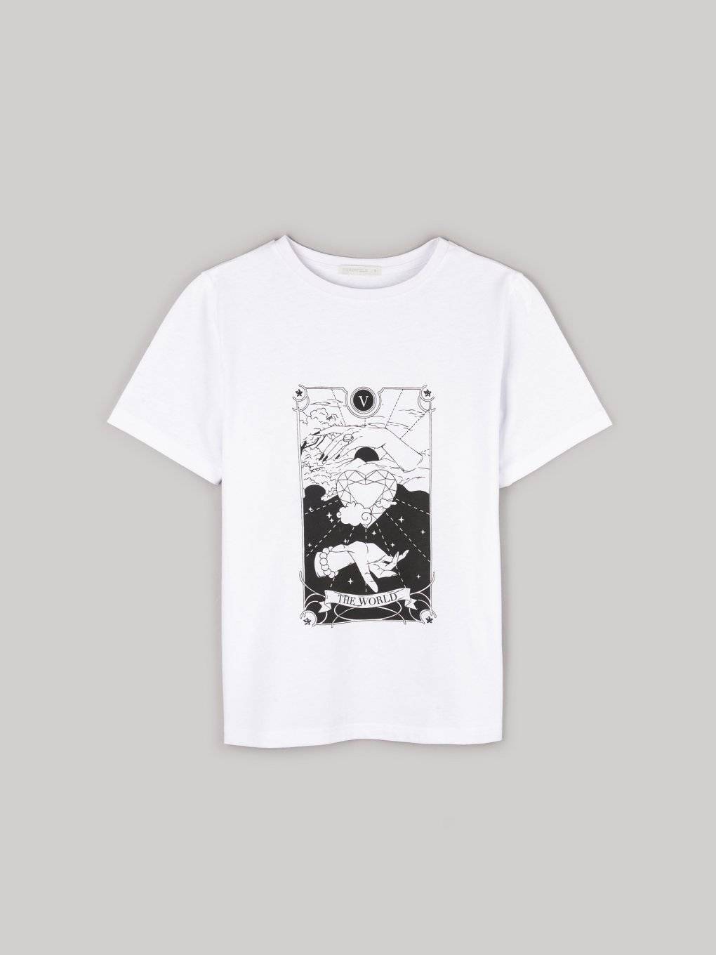 Graphic print cotton t-shirt