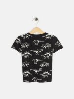 Dino print cotton t-shirt