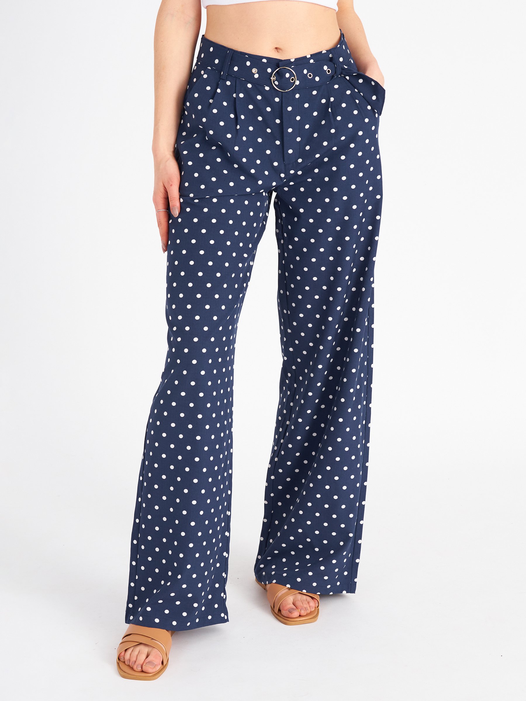 Update more than 77 polka dot wide leg trousers best - in.cdgdbentre