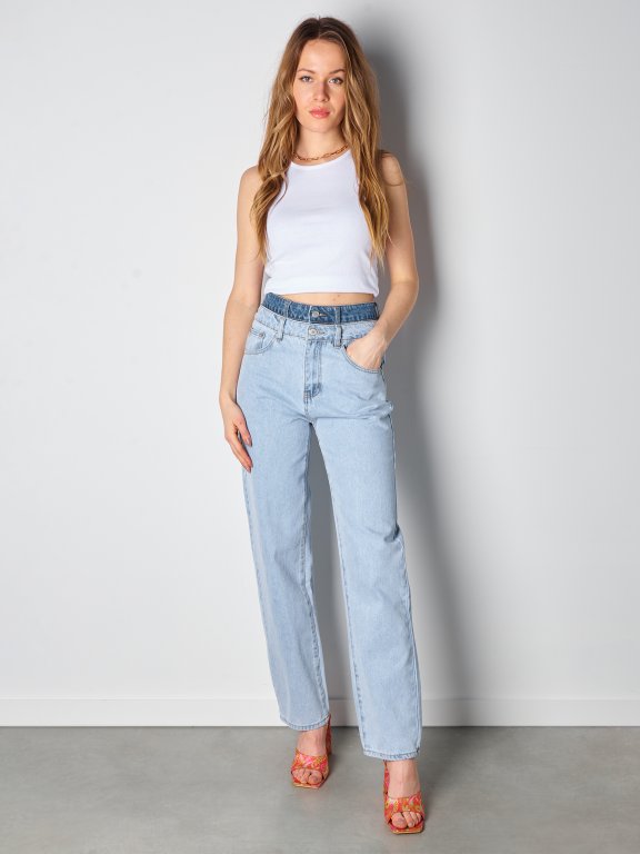 Double high waisted jeans