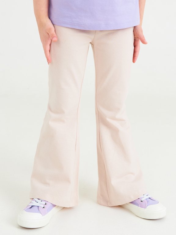 Egyszínű kislány harangszabású leggings