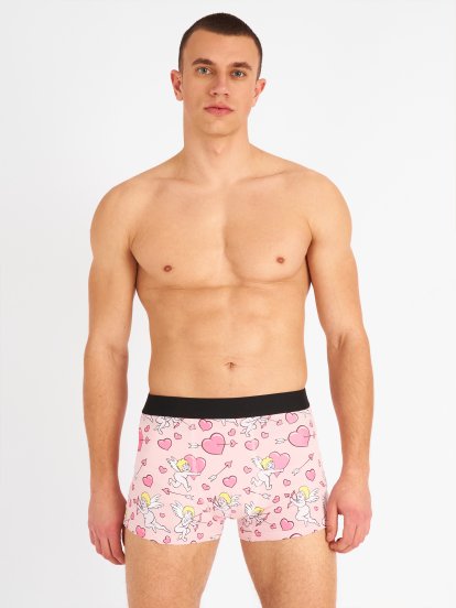 Printed cotton boxers