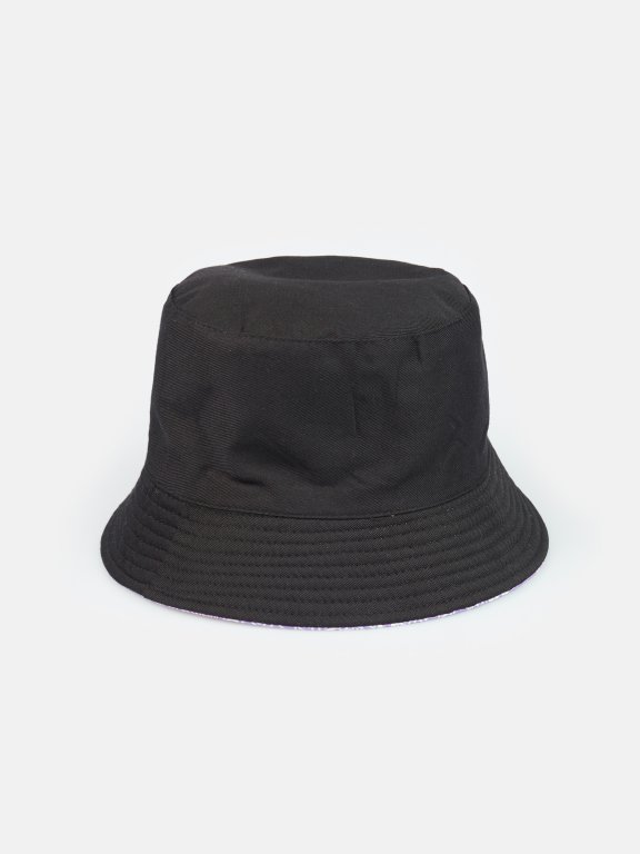 Obojstranný klobúk s potlačou