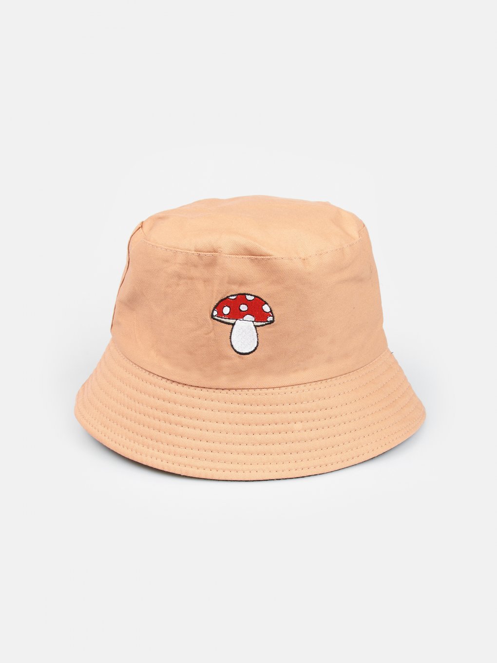 Reversible bucket hat with embro