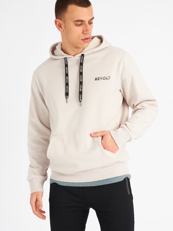 Hoodie with chest print