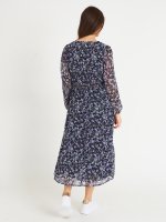 Chiffon maxi floral dress