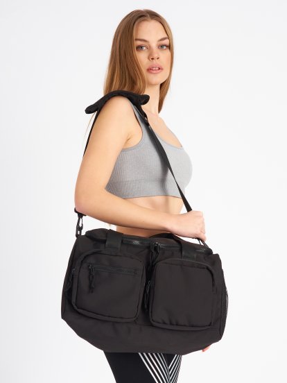 Gym bag with front pockets