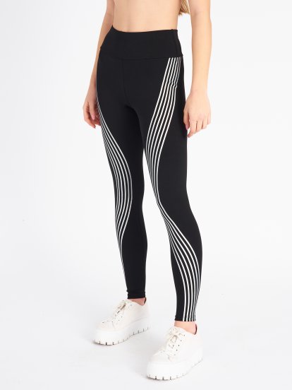 Sport leggings with reflective parts